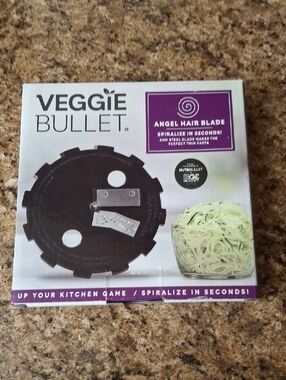 Veggie Bullet Angel Hair Blade - Purple Spiralizer Replacement